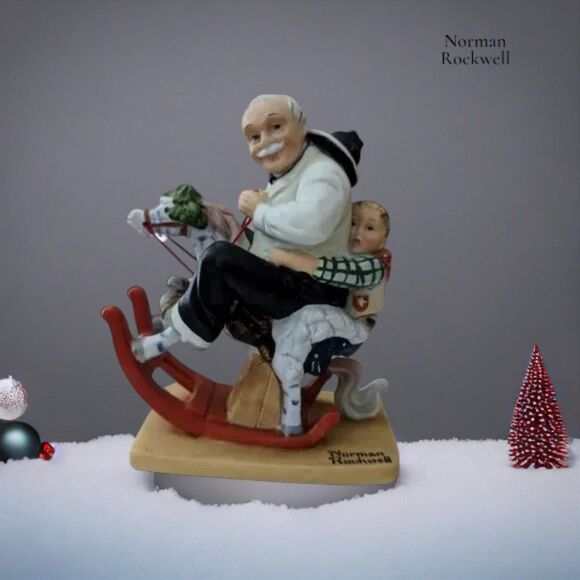 Norman Rockwell "Gramps at the Reins" Figurine - Picture 1 of 15
